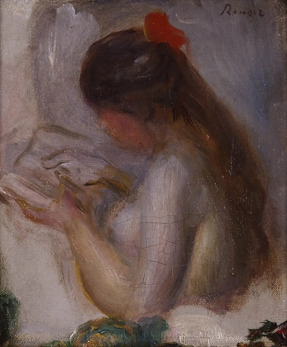 Reproduction du tableau « Portrait de jeune fille lisant - Pierre-Auguste Renoir » par Alpha Reproduction en peinture à l’huile