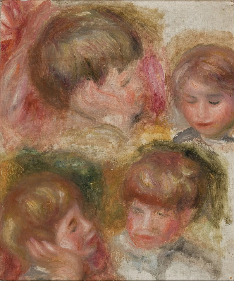 Four Heads - Pierre-Auguste Renoir