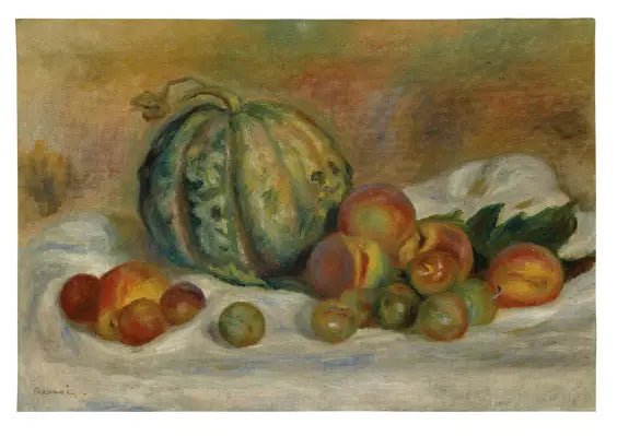 Melon and Fruits - Pierre-Auguste Renoir