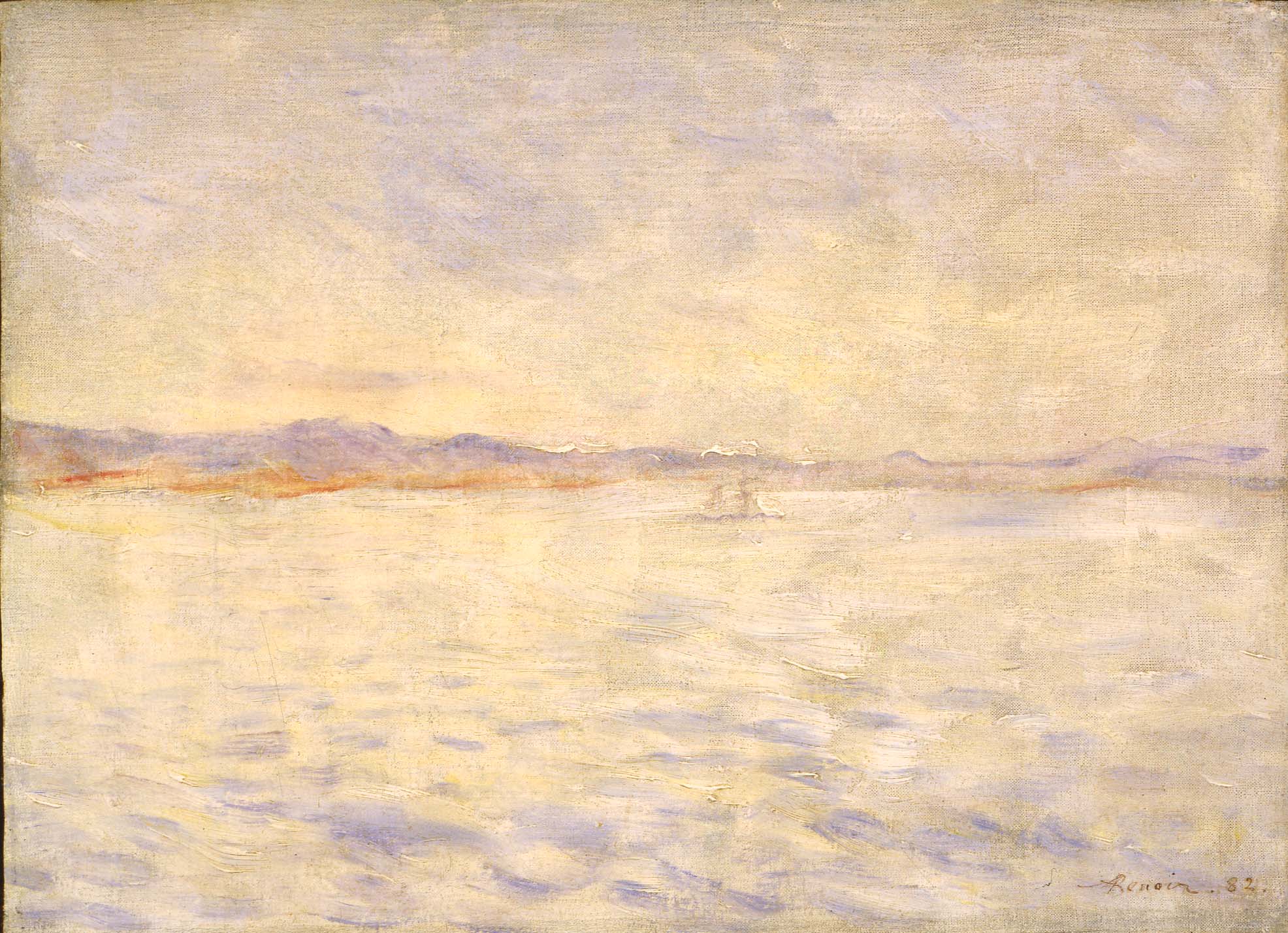 Reproduction du tableau « La baie de Naples - Pierre-Auguste Renoir » par Alpha Reproduction en peinture à l’huile