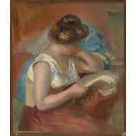 Young Woman Reading - Pierre-Auguste Renoir