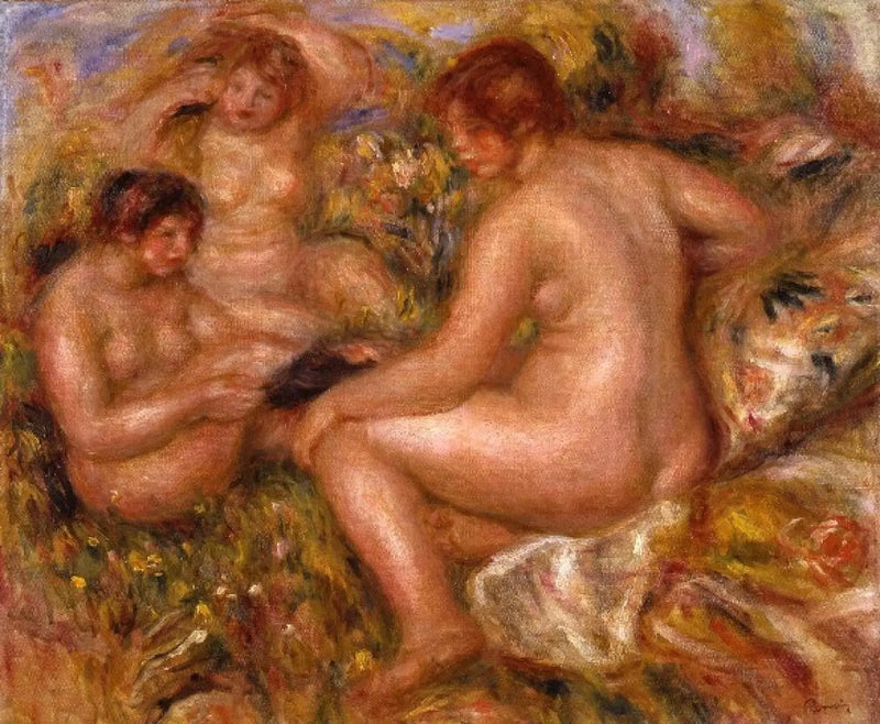 Three Bathers - Pierre-Auguste Renoir