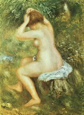 A Bather - Pierre-Auguste Renoir