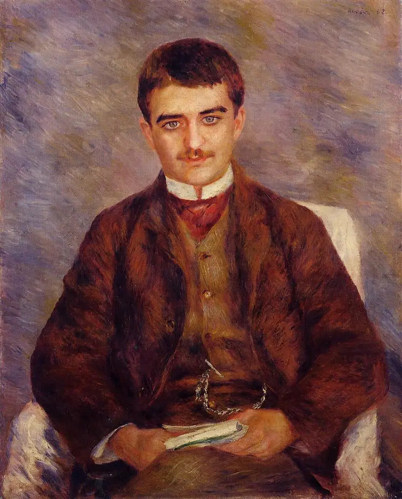 Reproduction du tableau « Joseph Durand-Ruel - Pierre-Auguste Renoir » par Alpha Reproduction en peinture à l’huile