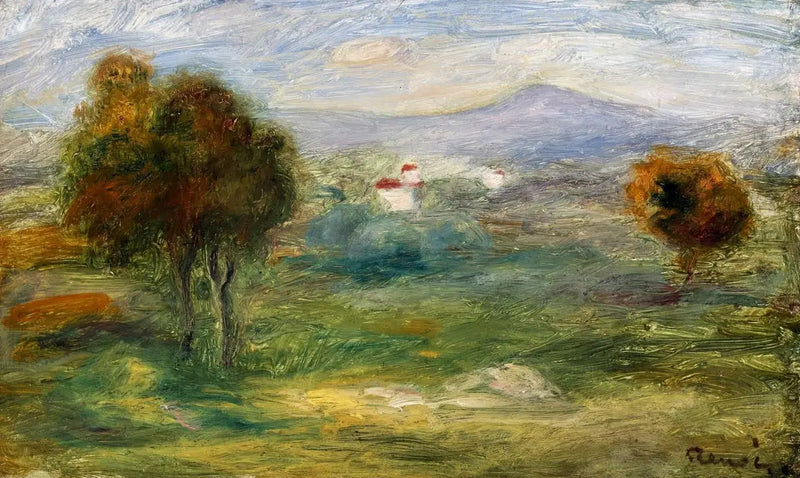 Landscape of Cros-de-Cagnes. - Pierre-Auguste Renoir