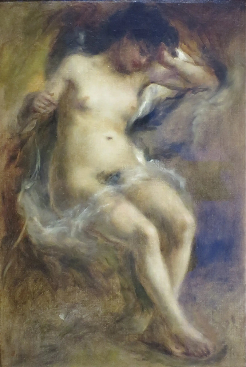 Sitting Nude - Pierre-Auguste Renoir
