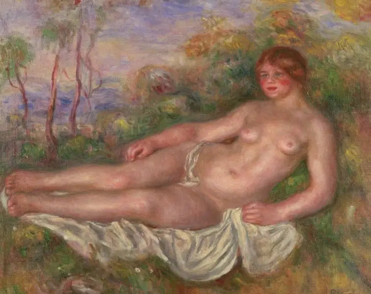 Reclining Bather - Pierre-Auguste Renoir