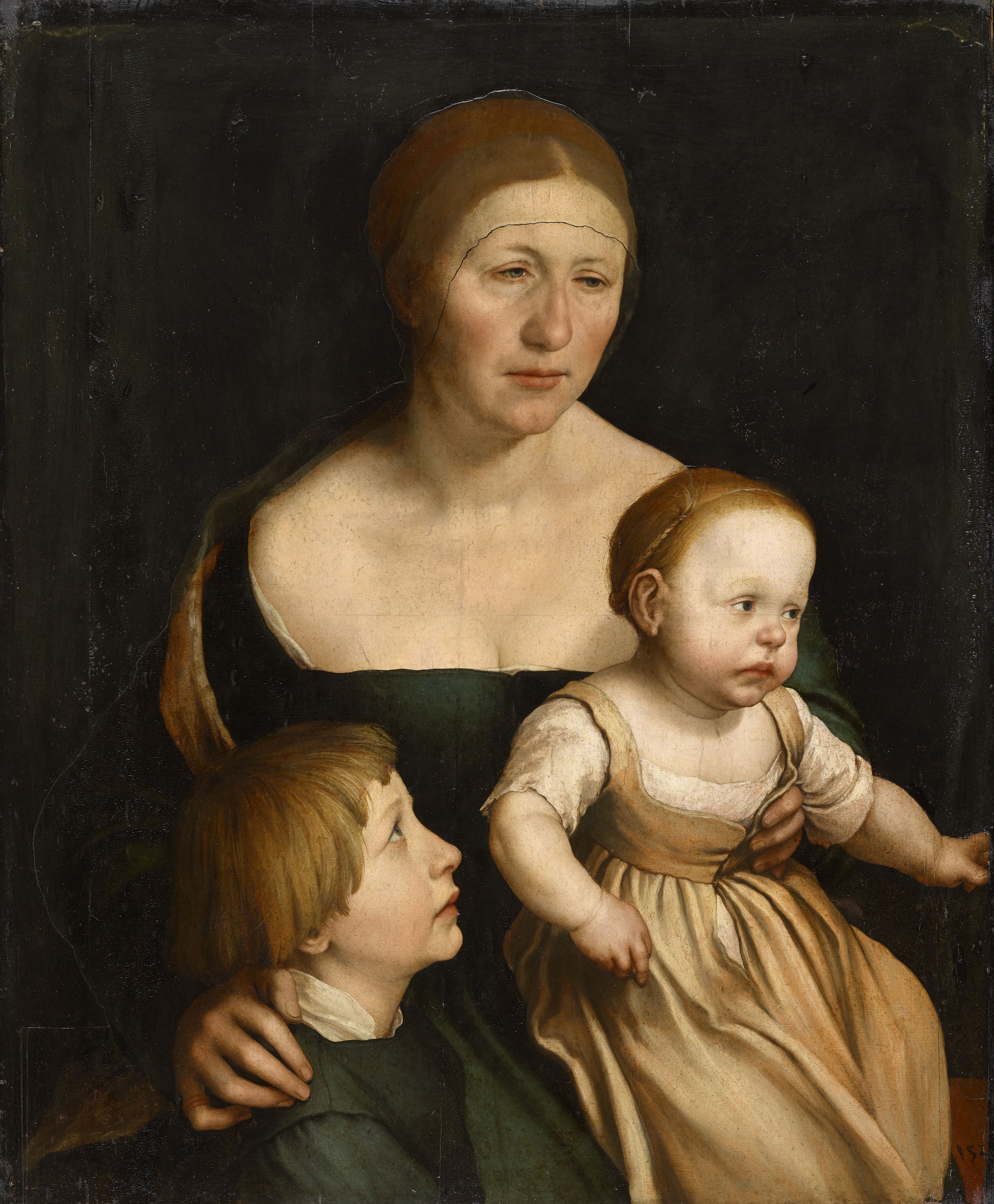 Portrait of the Artist's Family - Hans Holbein le Jeune