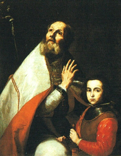 Saint Augustine with a Boy. - Jusepe de Ribera