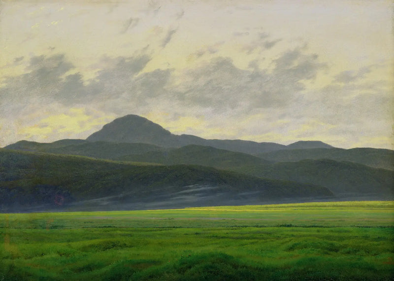 Landscape of Mountains in Bohemia - Caspar David Friedrich
