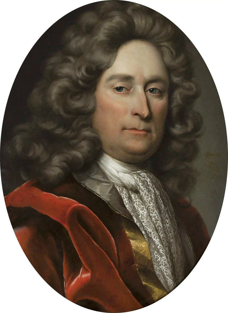 Portrait of a man in a gray wig. - Hyacinthe Rigaud