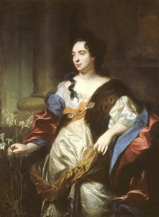 Portrait of Marie Cadenne, wife of the sculptor Desjardins - Hyacinthe Rigaud