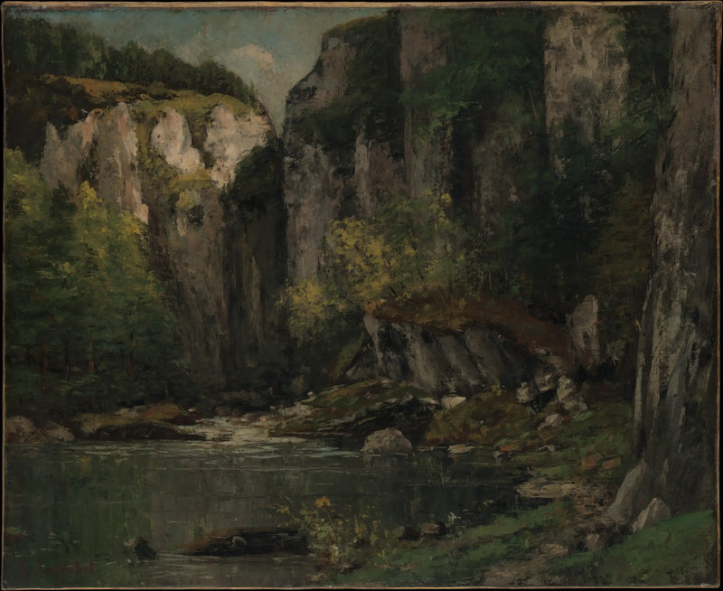 River and Rocks - Gustave Courbet