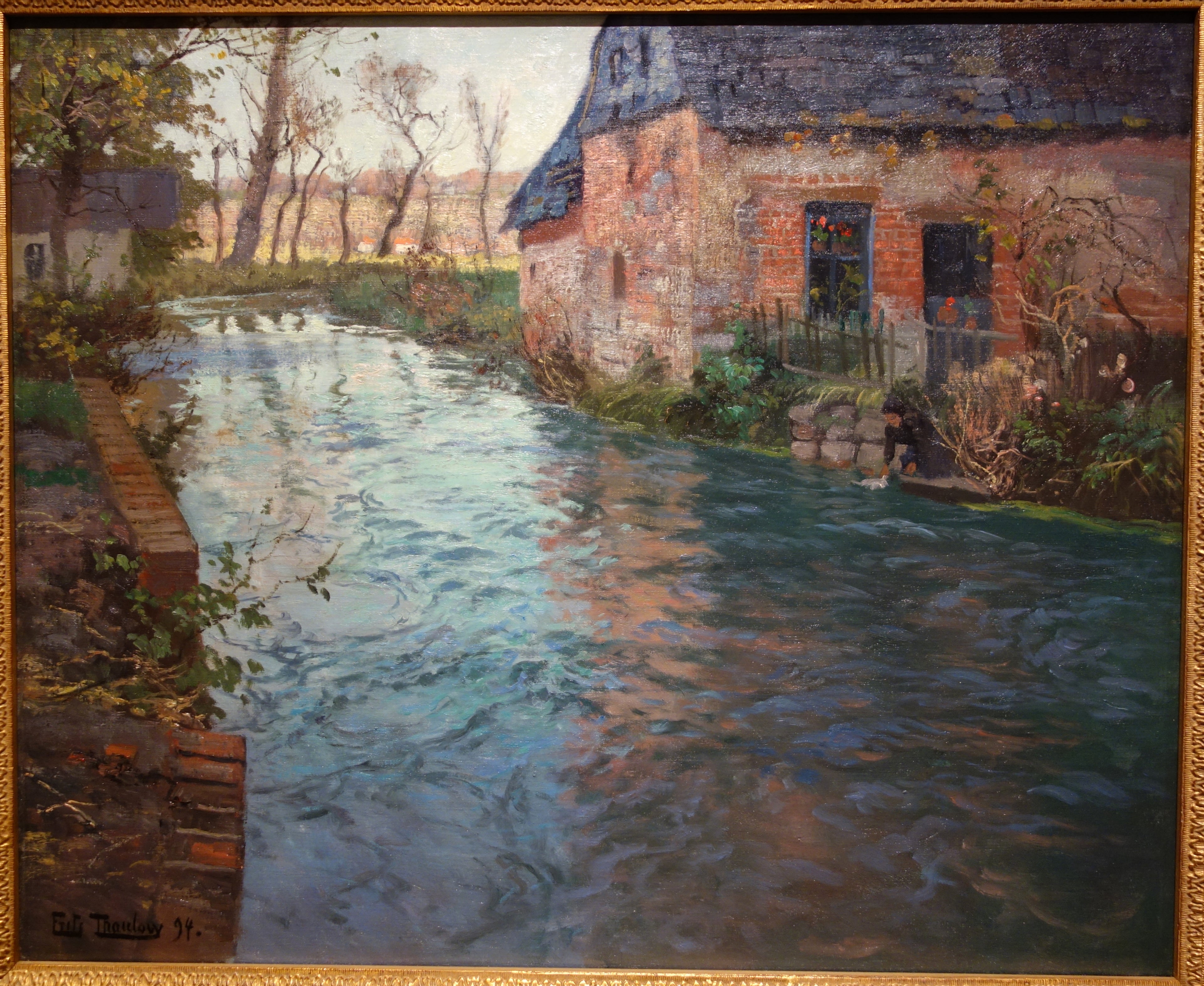 River in Normandy - Frits Thaulow