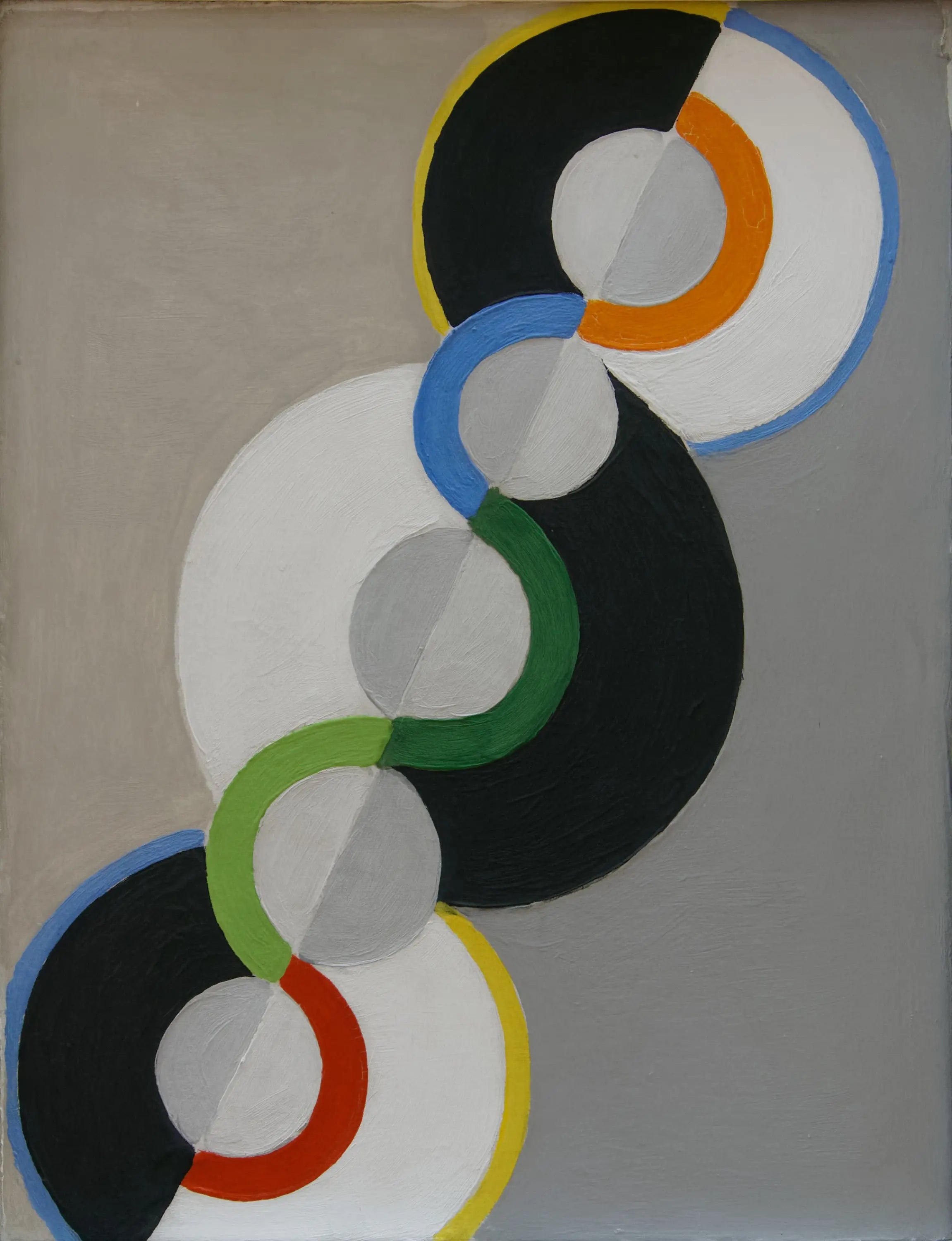 Reproduction du tableau « Cercles simultanés - Robert Delaunay » par Alpha Reproduction en peinture à l’huile