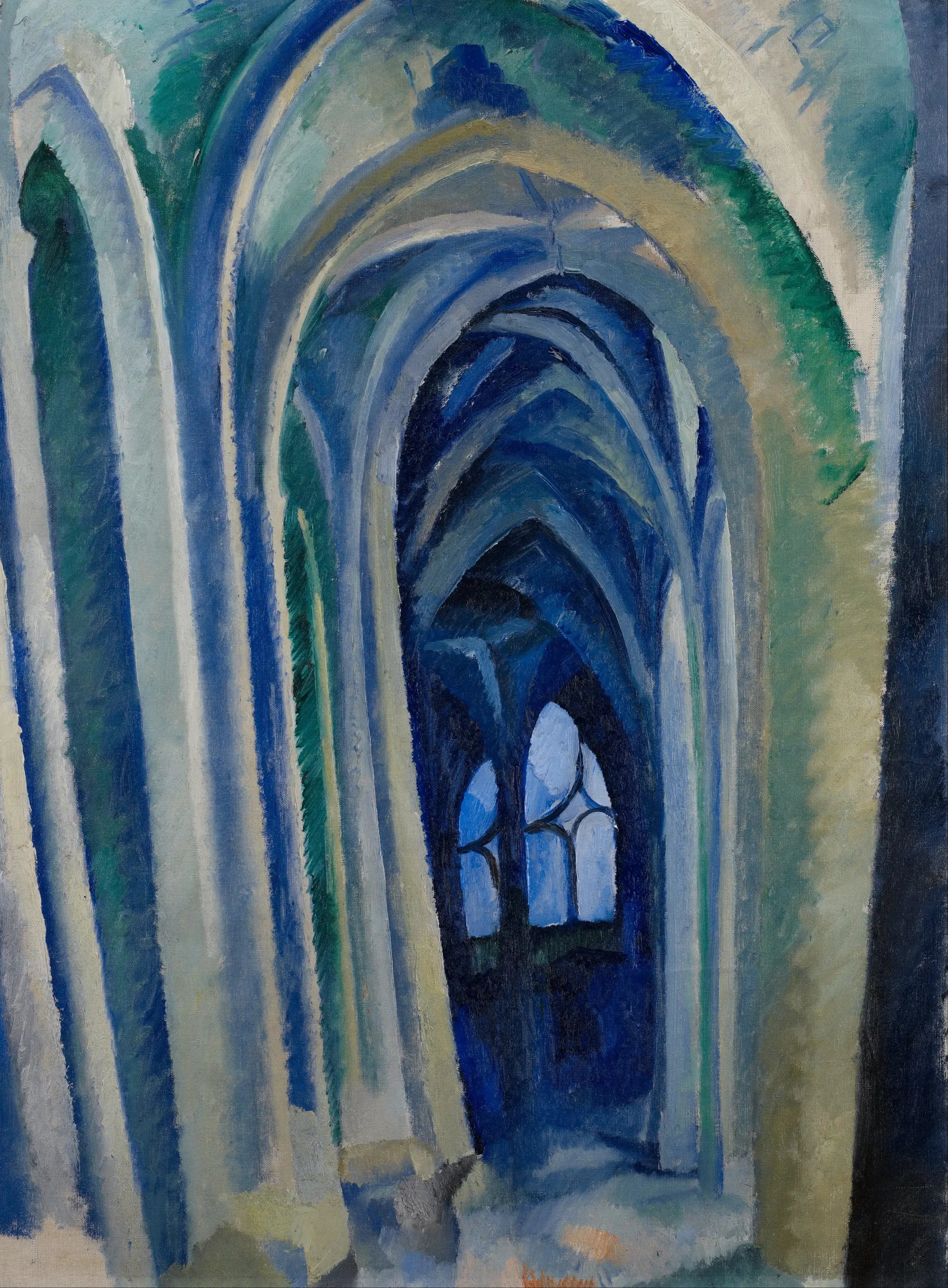 Reproduction du tableau « Saint-Séverin n°2 - Robert Delaunay » par Alpha Reproduction en peinture à l’huile