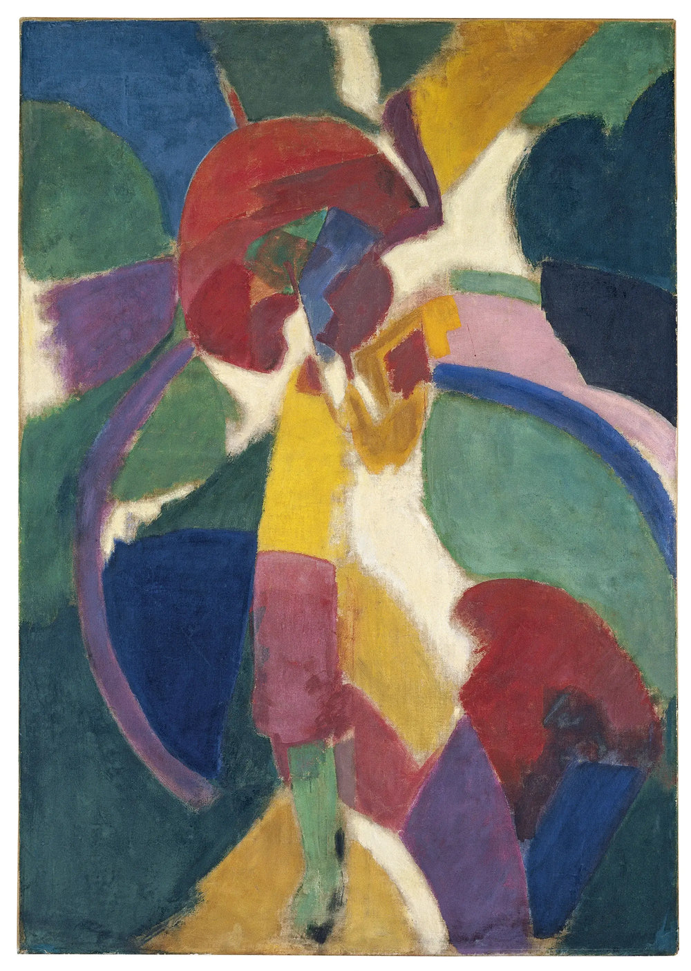 Reproduction du tableau « La femme à l'ombrelle - Robert Delaunay » par Alpha Reproduction en peinture à l’huile