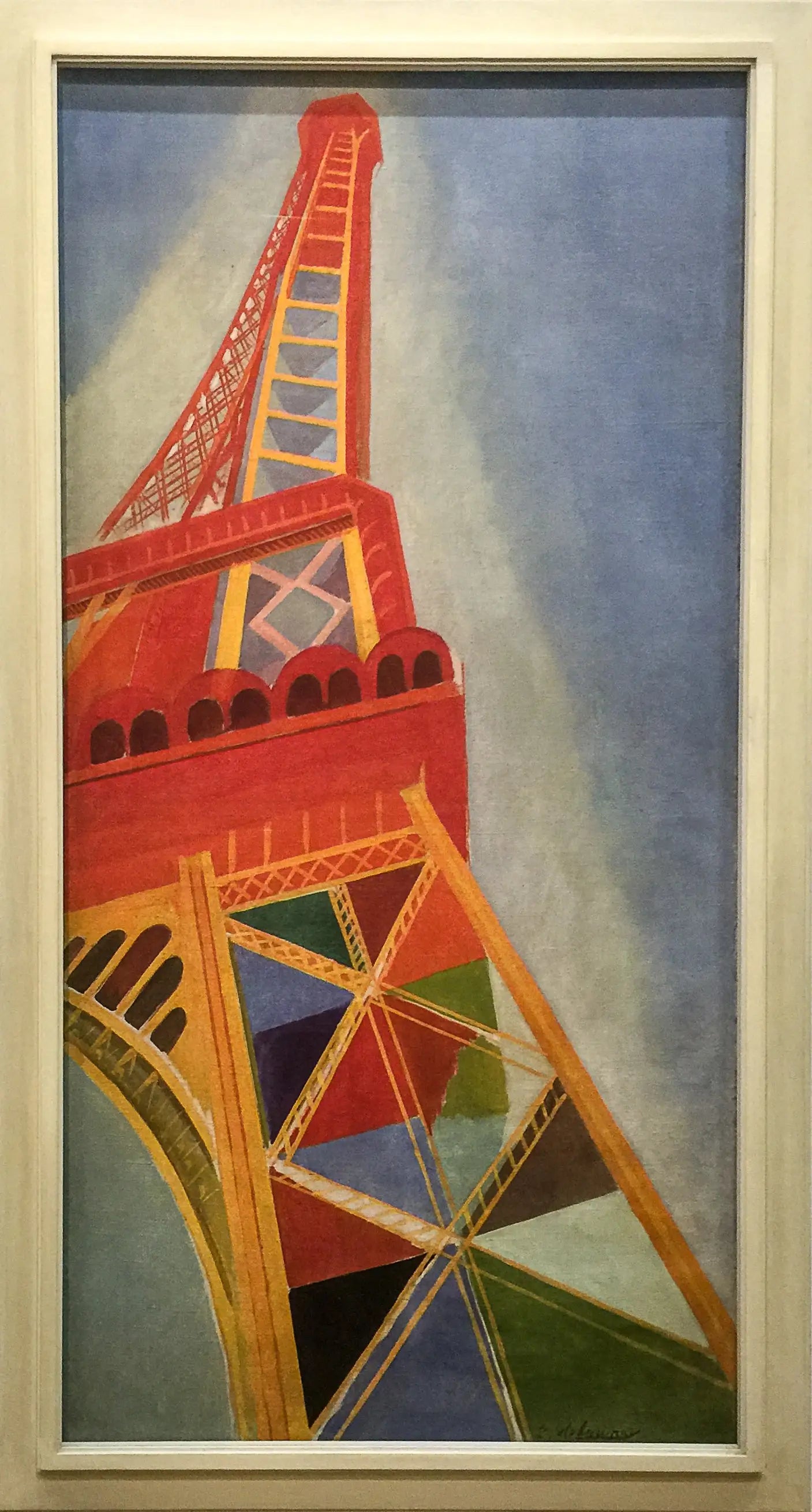 Reproduction du tableau « La Tour Eiffel - Robert Delaunay » par Alpha Reproduction en peinture à l’huile