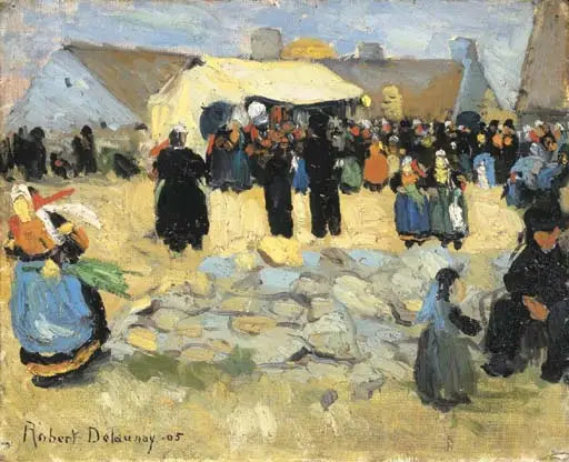Breton Market - Robert Delaunay