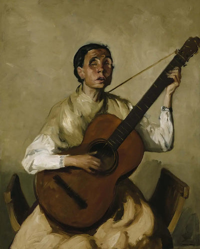 Chanteur espagnol aveugle - Robert Henri - Alpha Reproduction