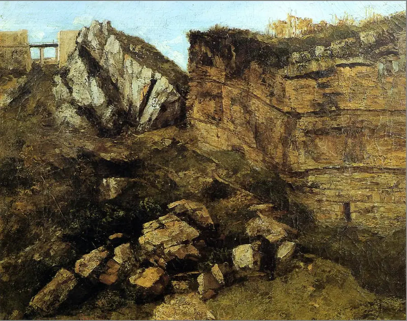 The Rotten Rock - Gustave Courbet
