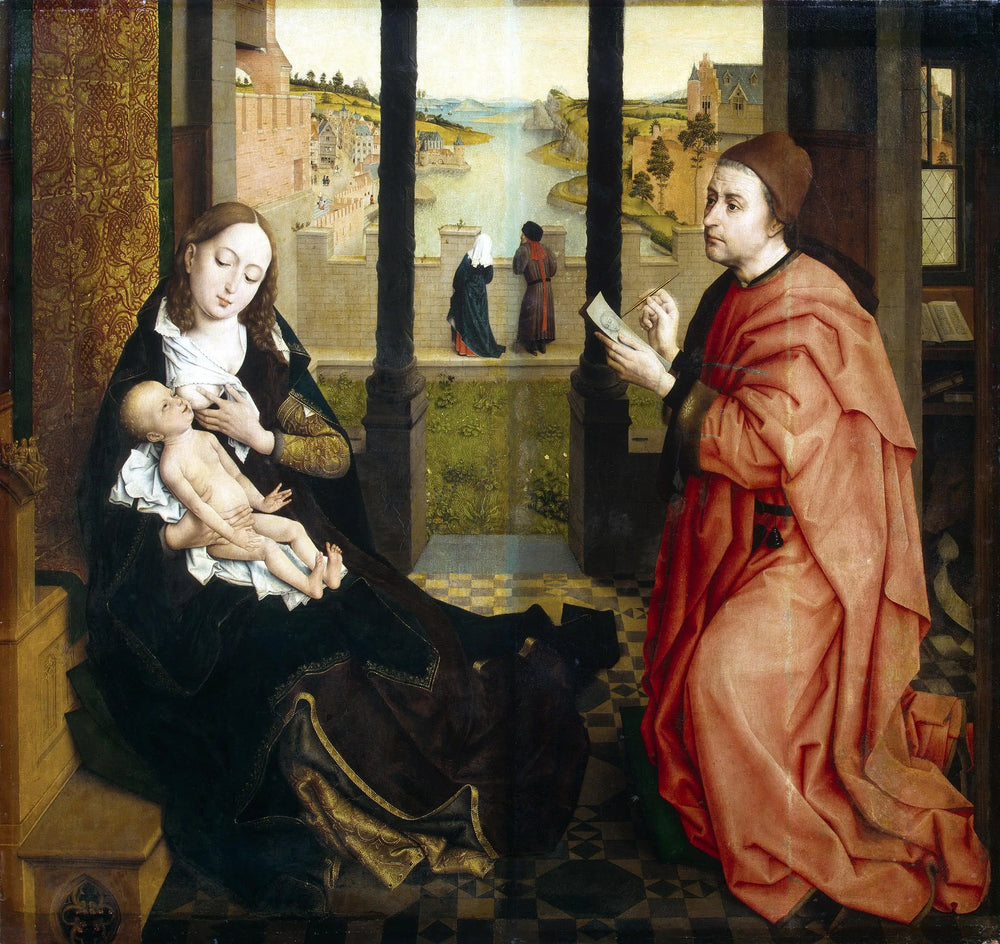 Saint Luc dessinant la Vierge - Rogier van der Weyden - Alpha Reproduction