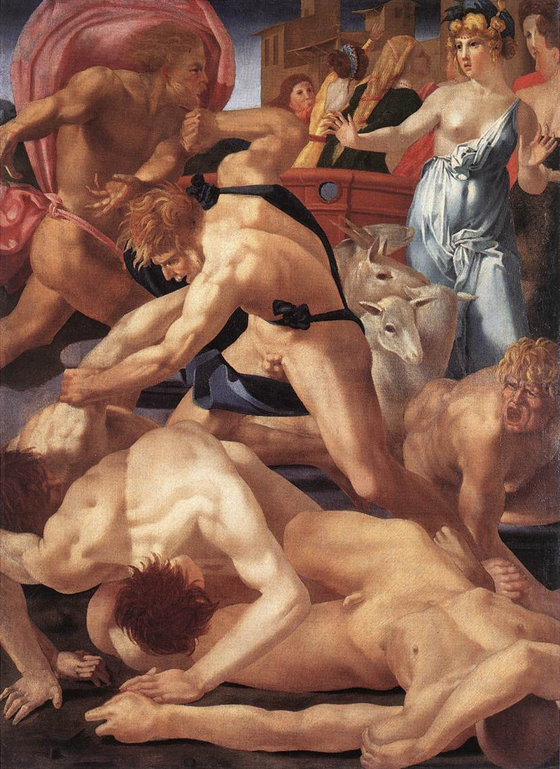 Moses Defends the Daughters of Jethro - Rosso Fiorentino