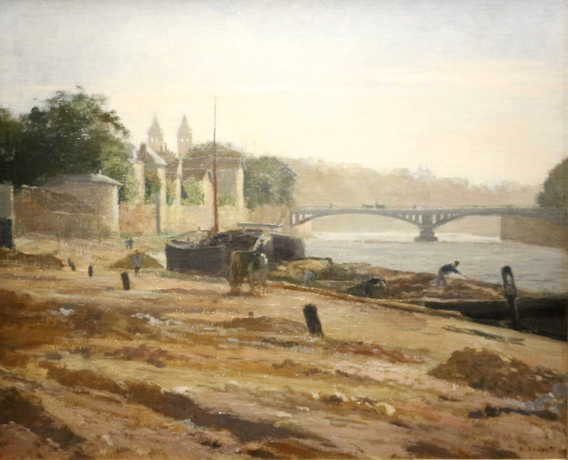 Le pont de Melun - Henri Rouart