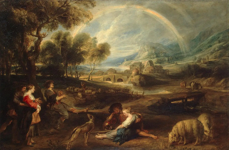 Landscape with a Rainbow - Peter Paul Rubens
