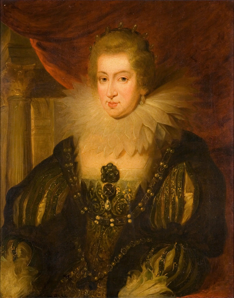 Portrait of Anne of Austria - Antoine van Dyck