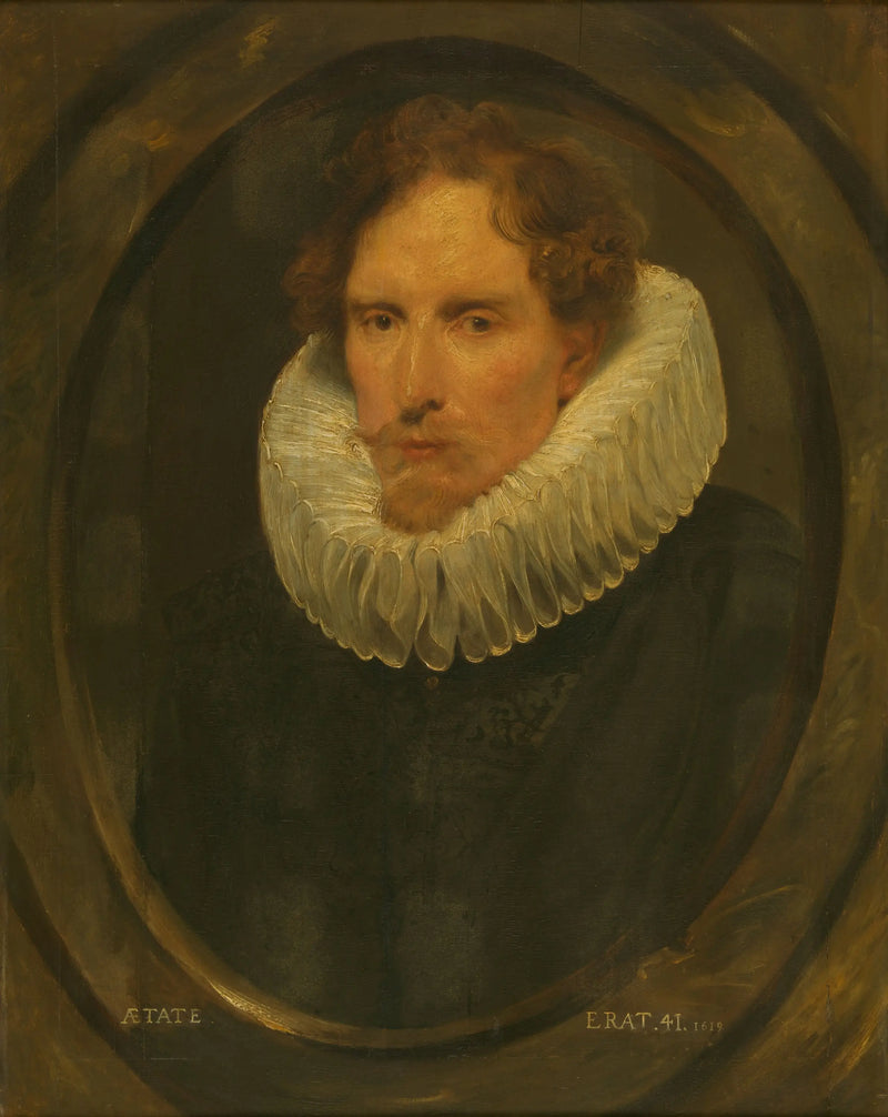 Man in an oval frame - Antoine van Dyck