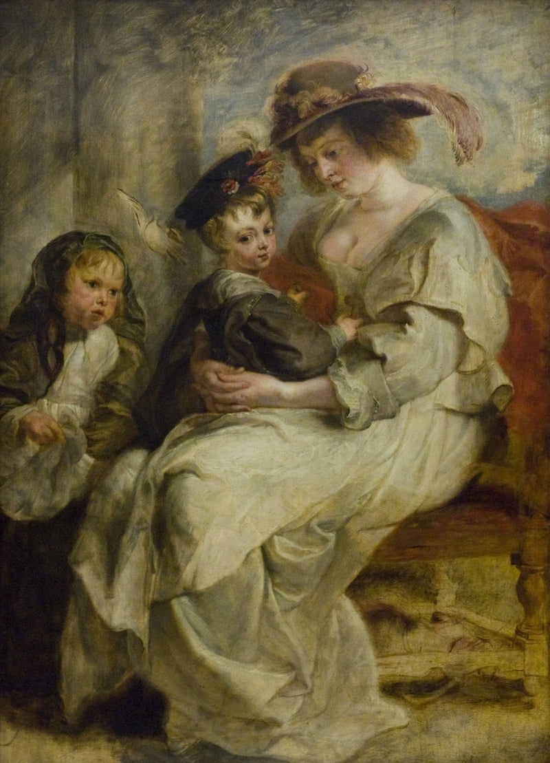 Hélène Fourment and Two of Her Children - Peter Paul Rubens