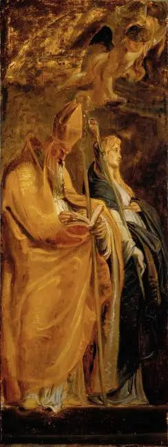 Saints Amand and Walburge - Peter Paul Rubens