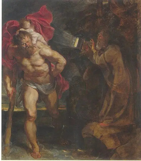 Saint Christopher and the Hermit - Peter Paul Rubens