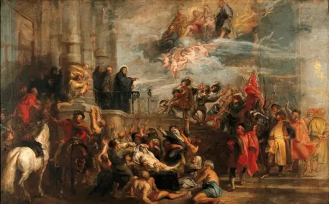 The miracles of Saint Benpît - Peter Paul Rubens
