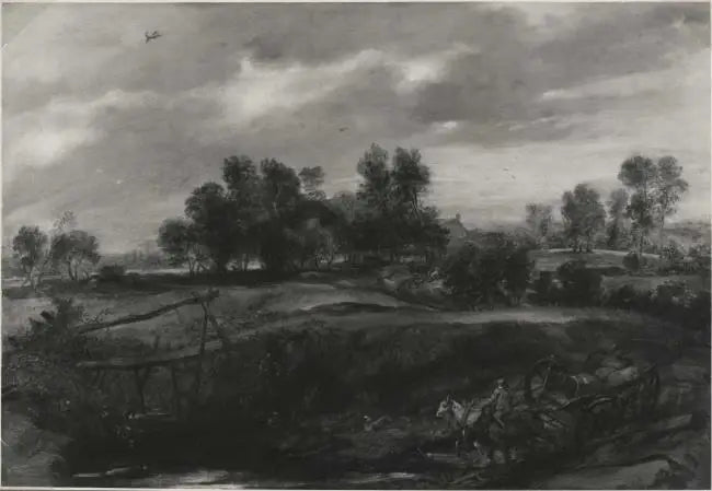 Landscape with a Carriage - Peter Paul Rubens