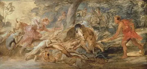 The Calydon Boar Hunt - Peter Paul Rubens