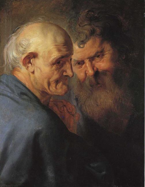 Two Heads of Apostles - Peter Paul Rubens