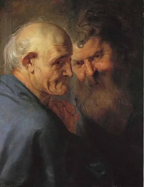 Two Heads of Apostles - Peter Paul Rubens