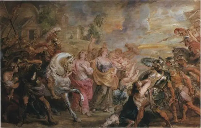 The Reconciliation of the Romans and the Sabines, 1639-1640 - Peter Paul Rubens