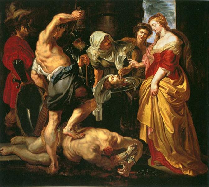 Decapitation of John the Baptist under the gaze of Salome - Peter Paul Rubens