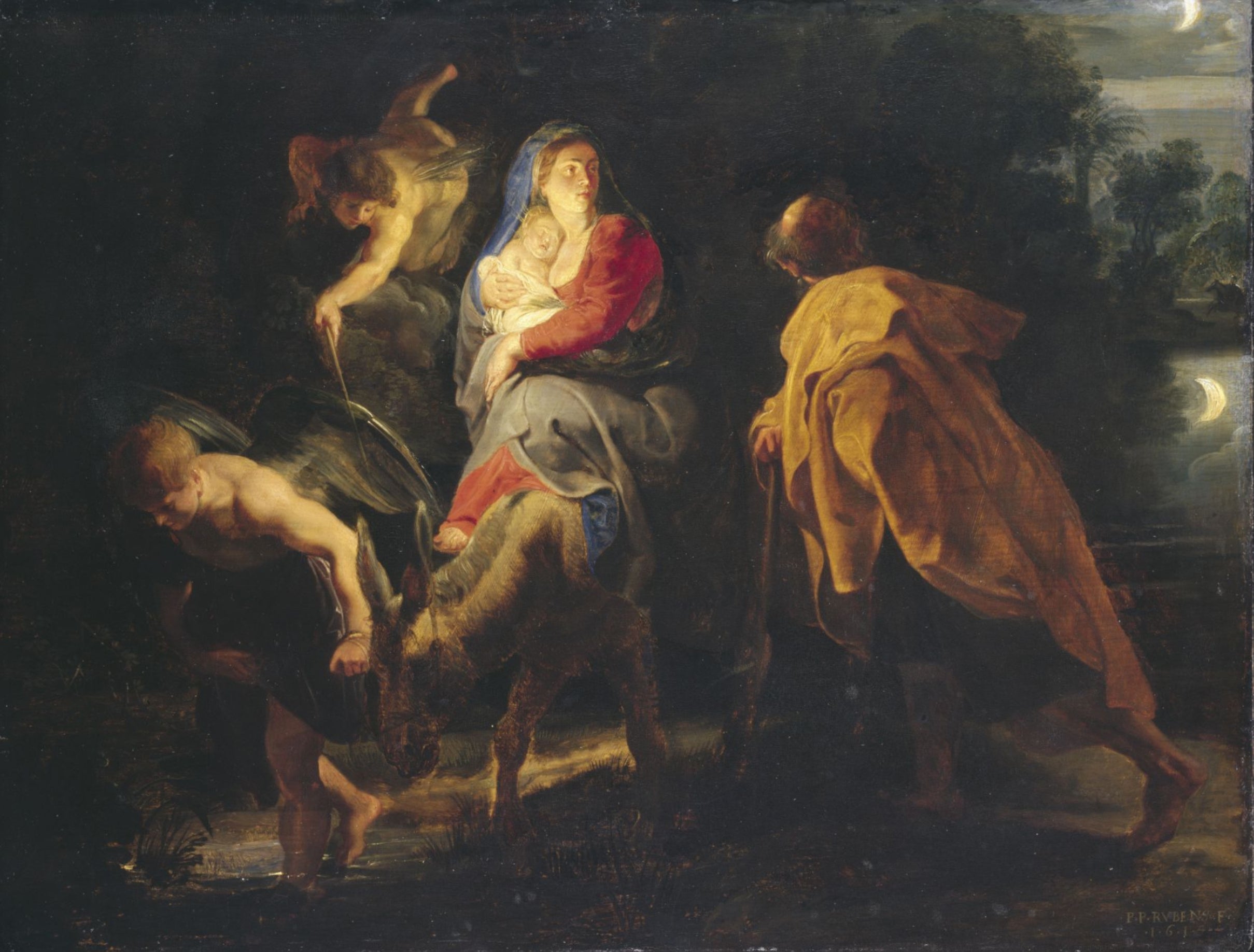The Flight into Egypt - Peter Paul Rubens