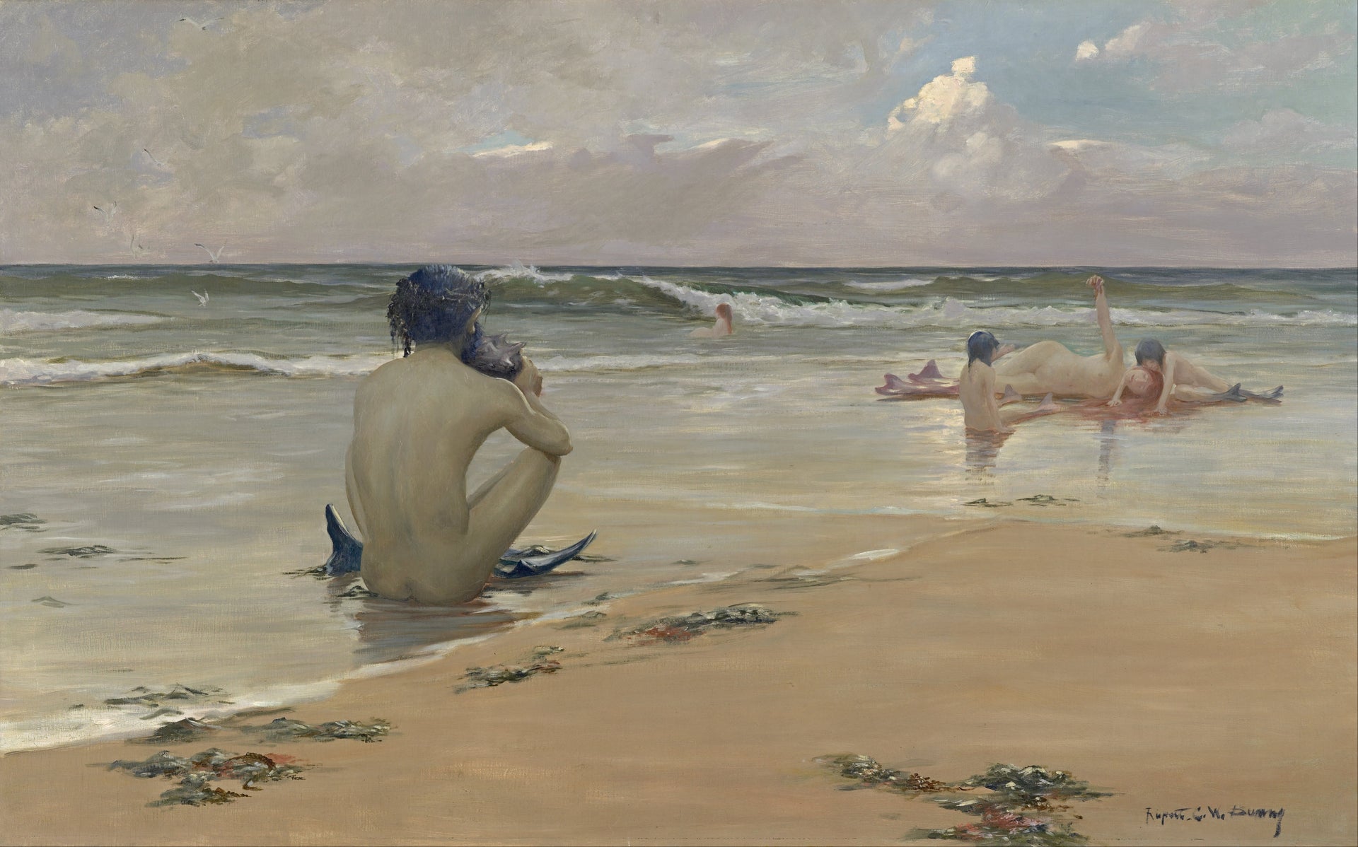 Rupert Bunny, Sea idyll, c. 1891, huile sur toile, National Gallery of Victoria
