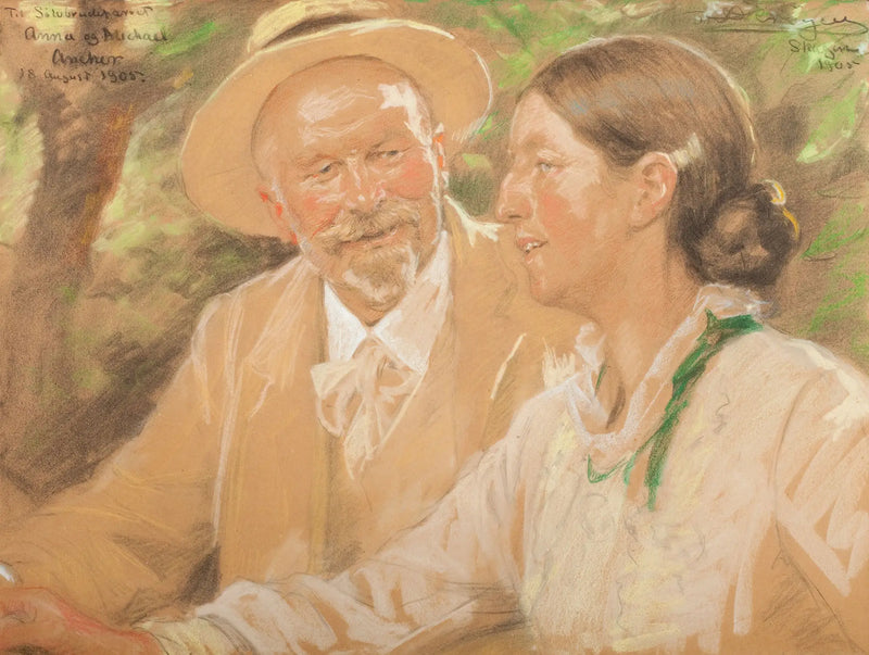 Anna and Michael Ancher on their silver wedding anniversary - Peder Severin Krøyer