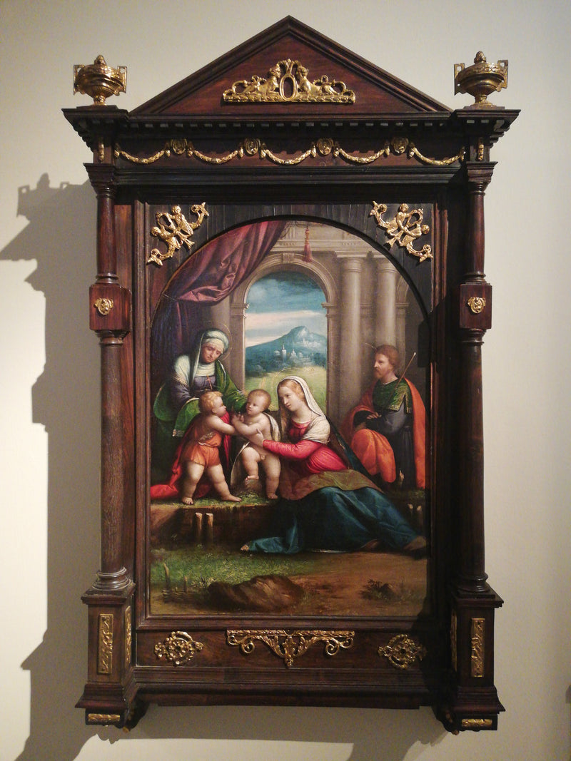 Sacra Famiglia con i santi Giovanni ed Elisabetta - Benvenuto Tisi