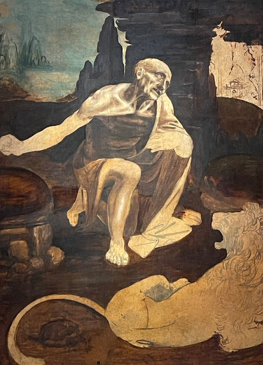 Reproduction du tableau « Saint Jérôme - Léonard de Vinci » par Alpha Reproduction en peinture à l’huile