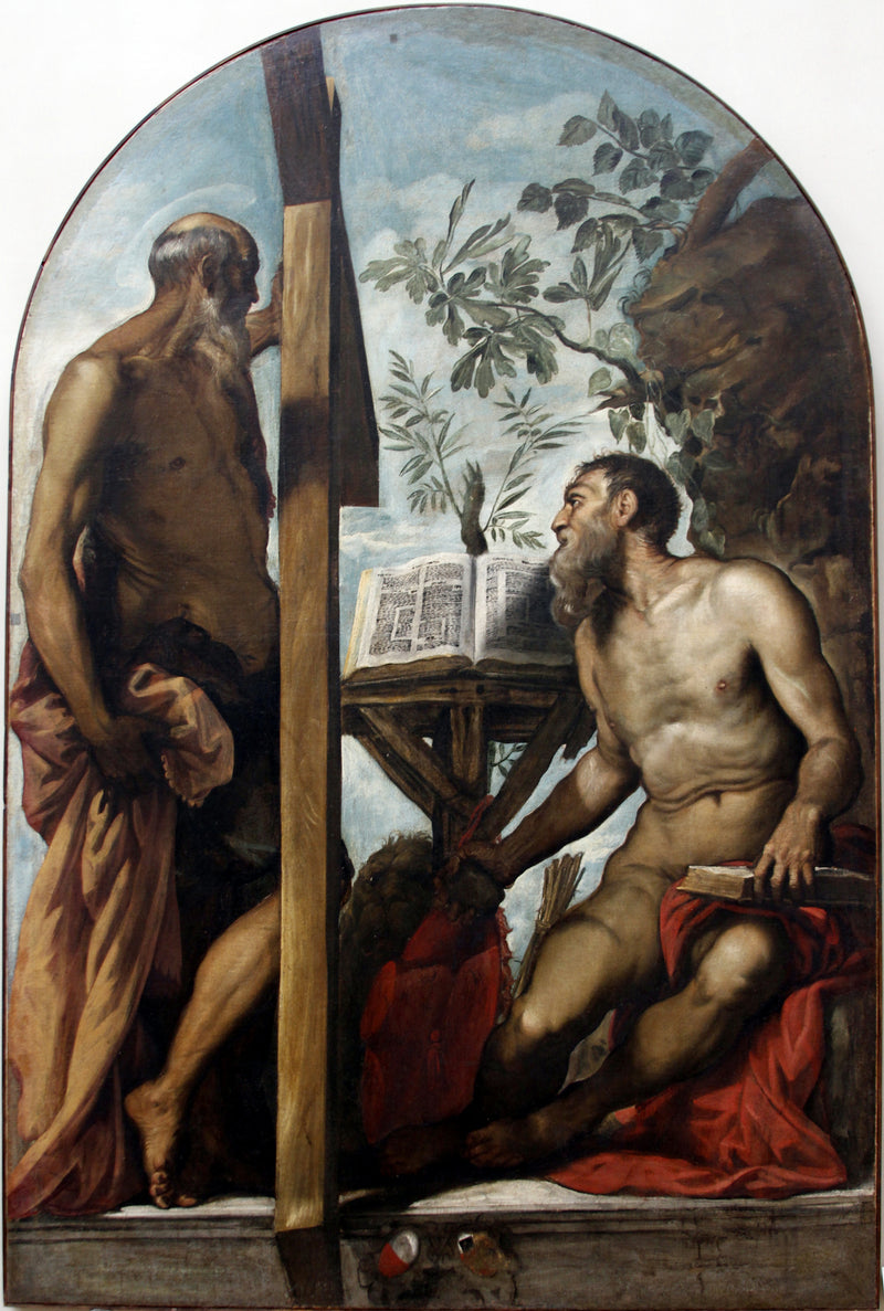 Saint André and Saint Jerome - Jacopo Tintoretto