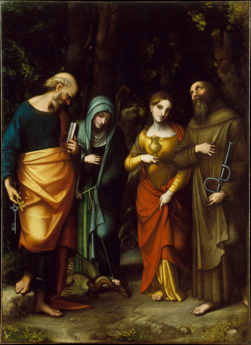 Four Saints - Antonio da Correggio