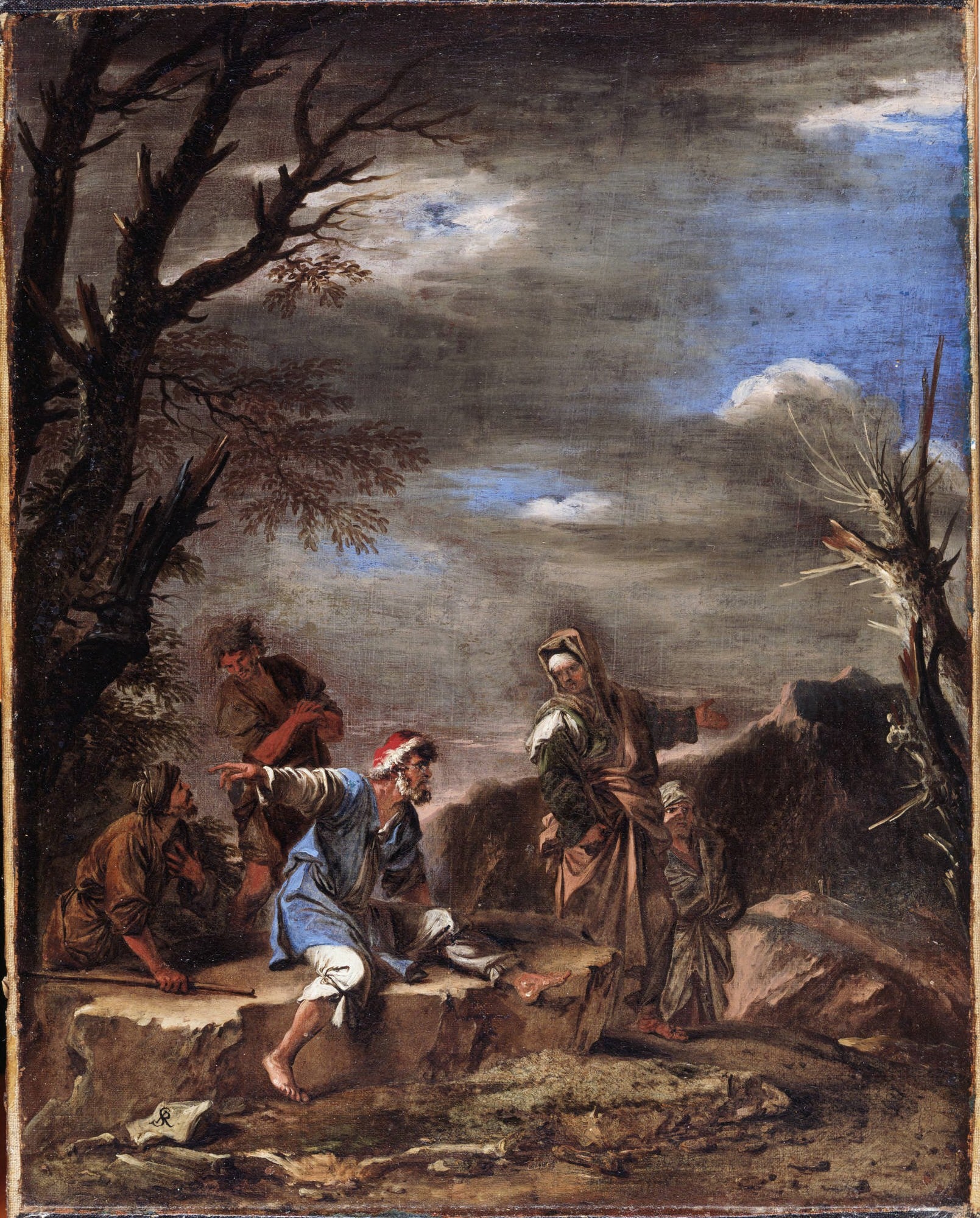 Paysage avec personnages - Salvator Rosa