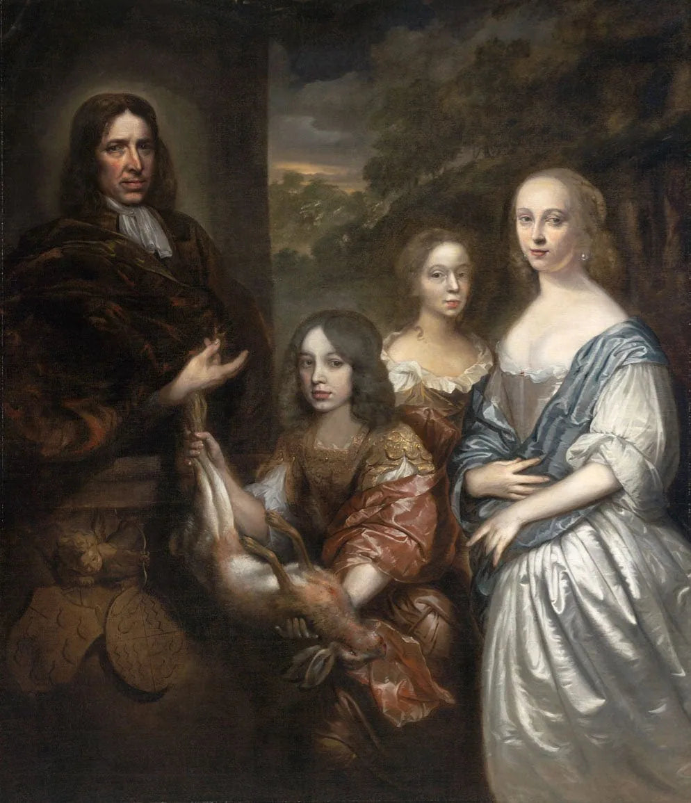 Arent Muys van Holy et sa famille - Samuel van Hoogstraten image 1 reproduction d’œuvre d’art à l’huile
